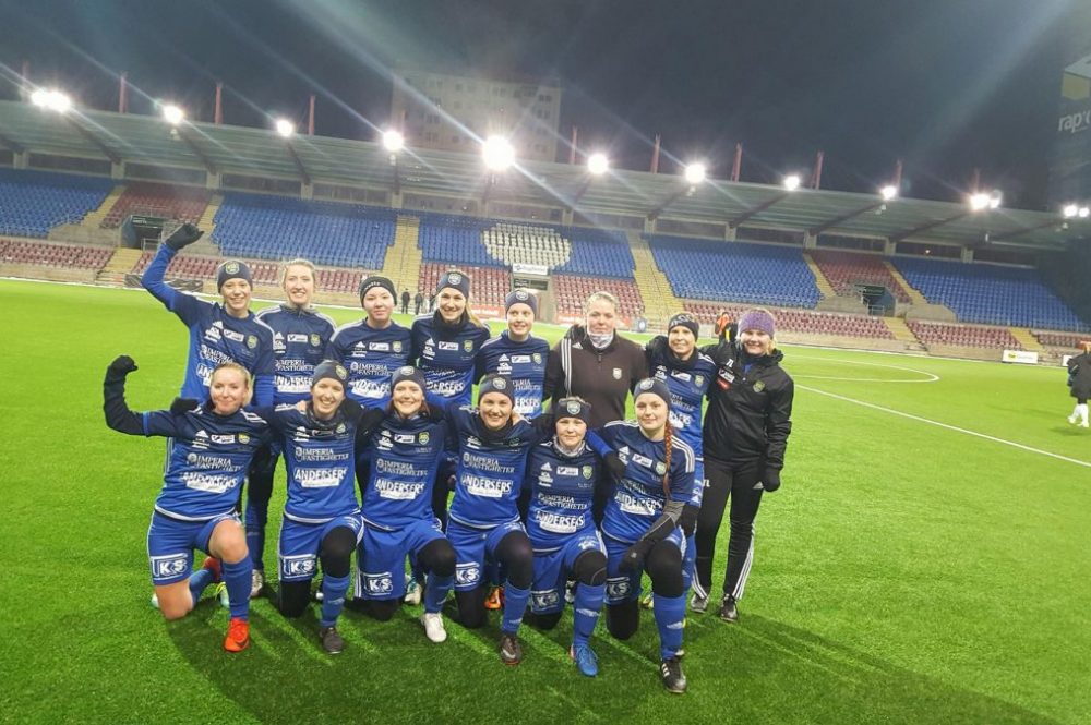 Norrby SK:s damer trivdes på den allsvenska arenan