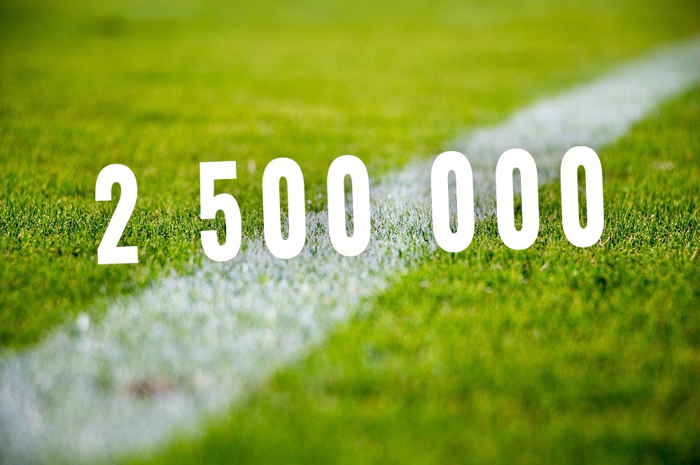 Sala-Heby Fotboll passerar 2 500 000 sidvisningar