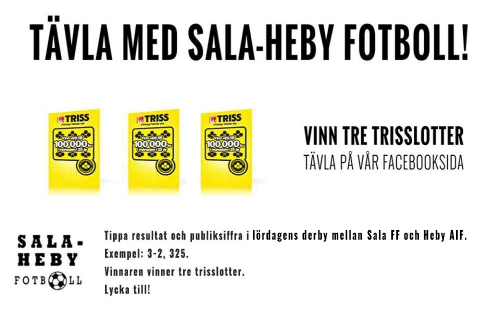 Peter tippade bäst i Sala-Heby Fotbolls tävling Peter tippade bäst i Sala-Heby Fotbolls tävling
