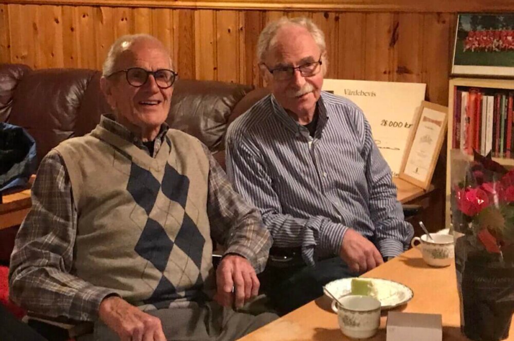 Bertil och Sören fick ta emot RF:s guldmedalj Bertil och Sören fick ta emot RF:s guldmedalj