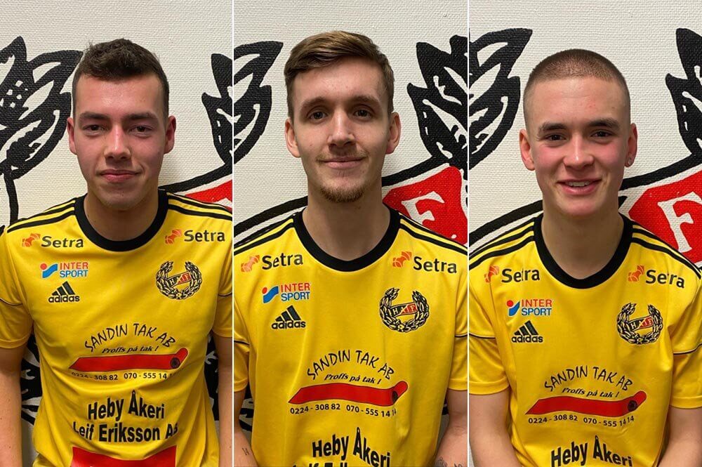 Oliver, Lucas och Liam fortsätter i Heby AIF
