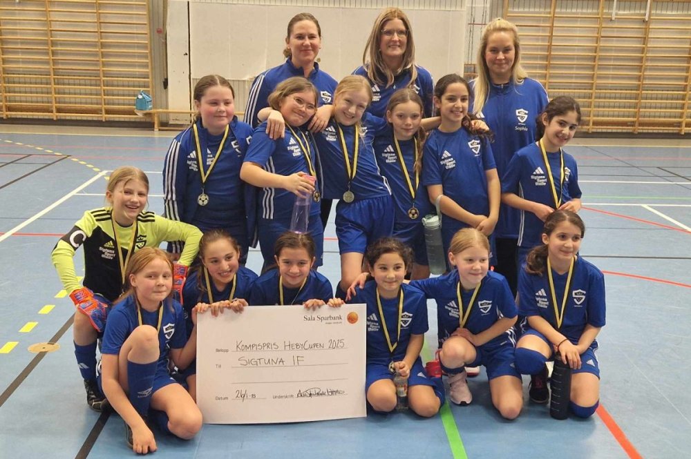 Sigtuna IF vann kompispriset när Hebycupen hade sin första speldag för flickor 15-16