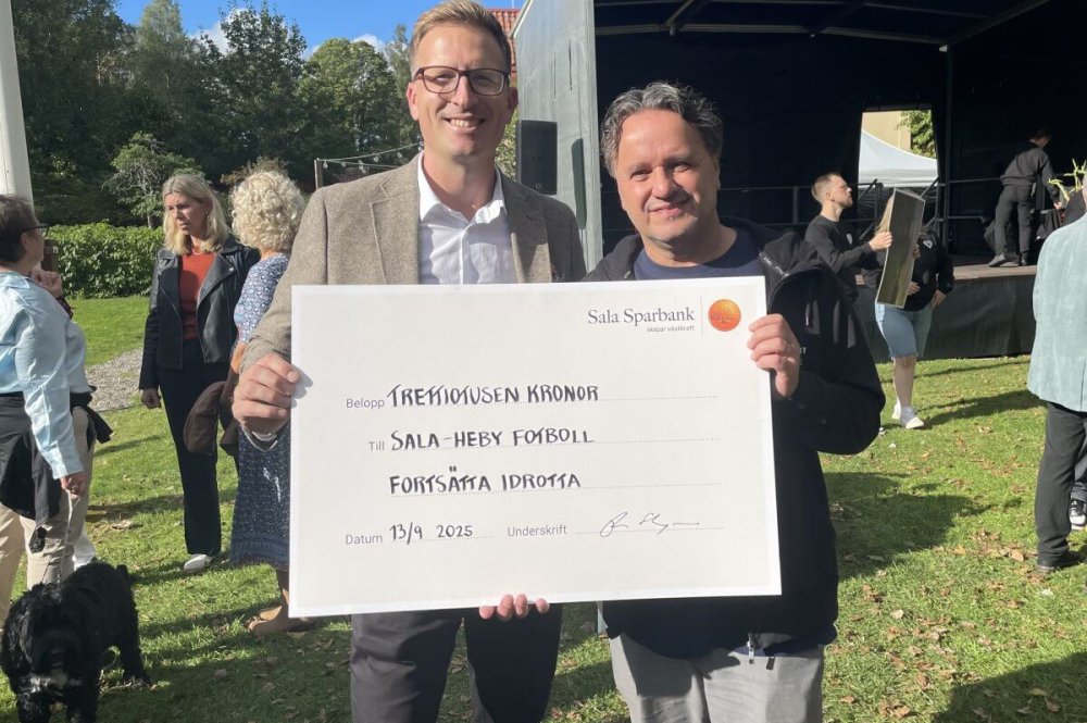 Sala-Heby Fotboll fick ta del av miljonen - "Tacksamma" Sala-Heby Fotboll fick ta del av miljonen - "Tacksamma"