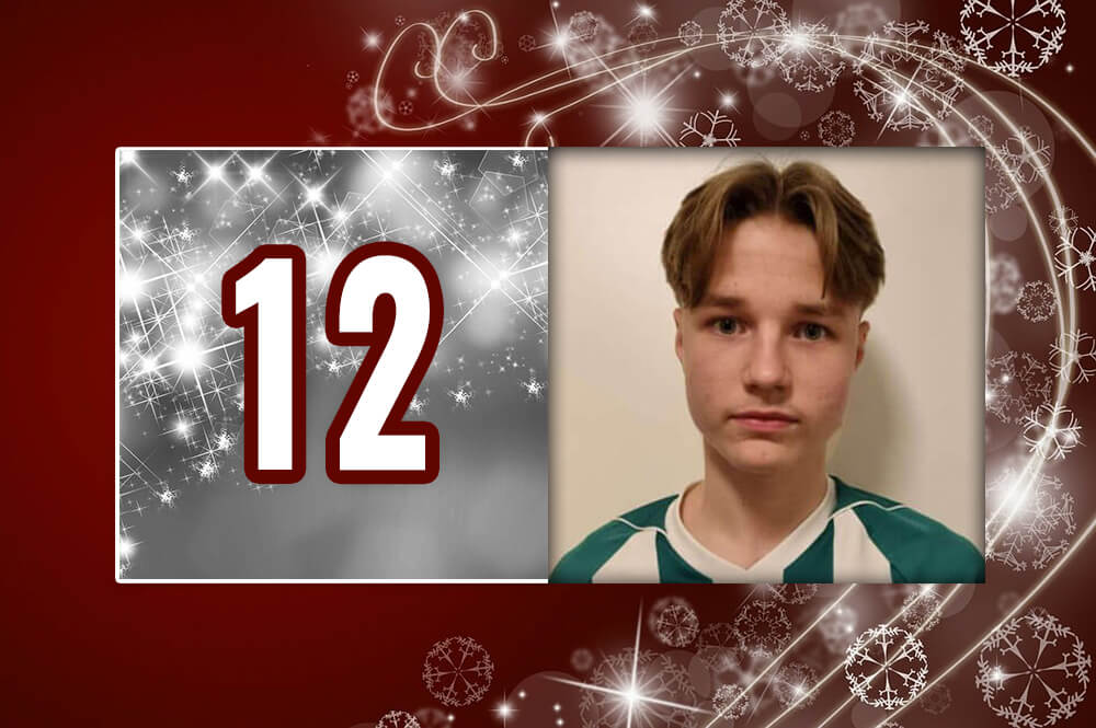 Sala-Heby Fotbolls adventskalender 2025 - Lucka 12 Emanuel Jansson