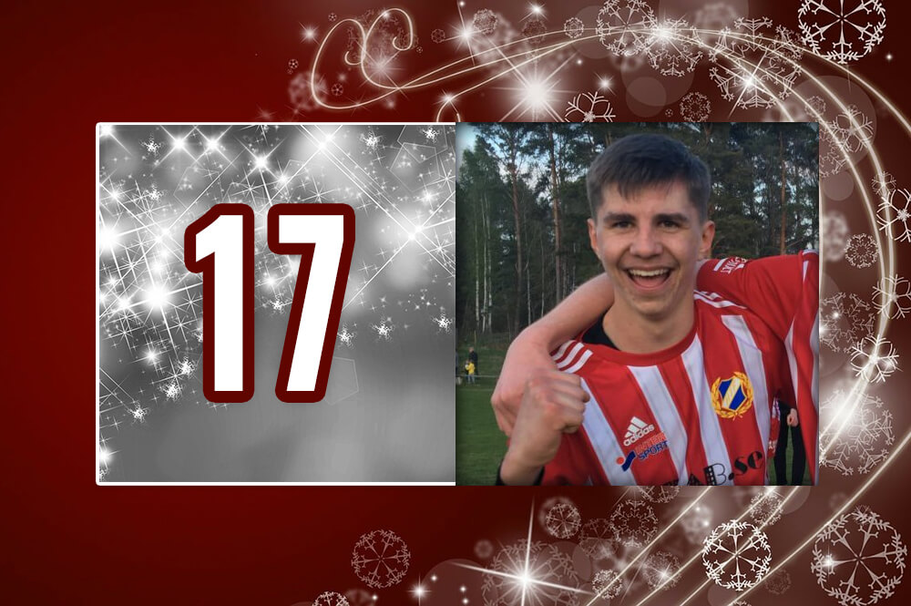 Sala-Heby Fotbolls adventskalender 2025 - Lucka 17 Joel Norgren