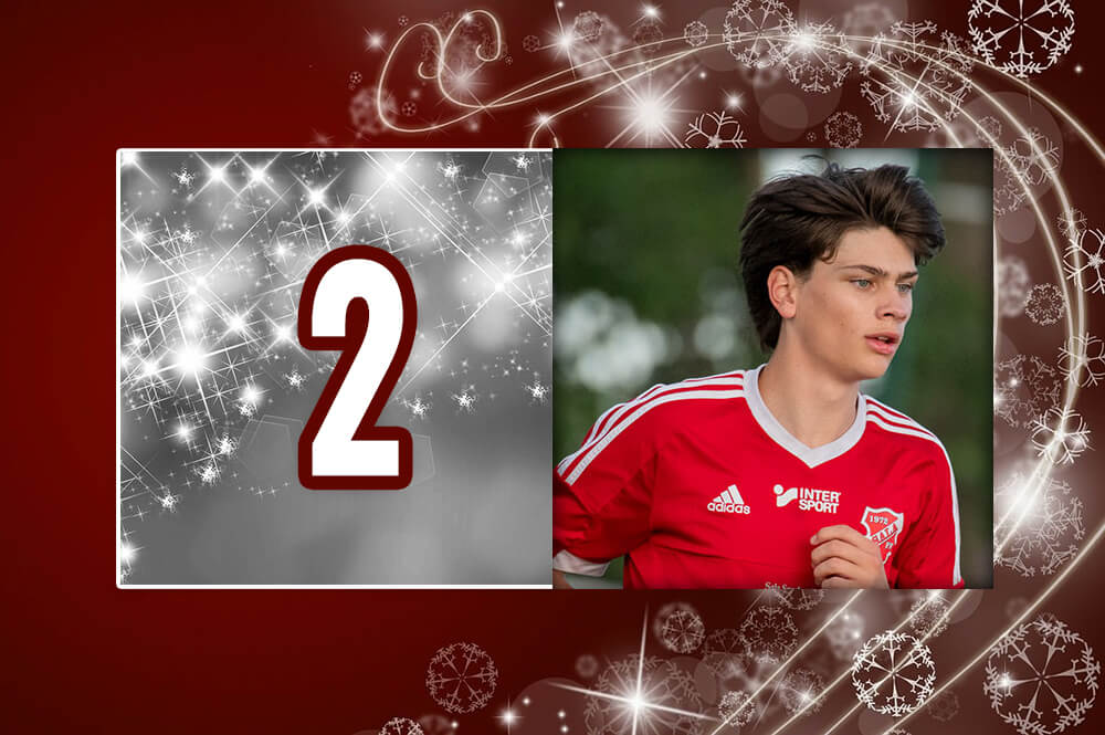 Sala-Heby Fotbolls adventskalender 2025 - Lucka 2 Alvar Gullberg