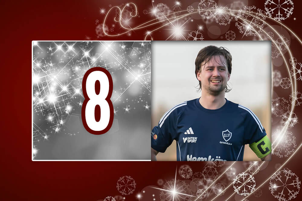 Sala-Heby Fotbolls adventskalender 2025 - Lucka 8 Jim Carlsson