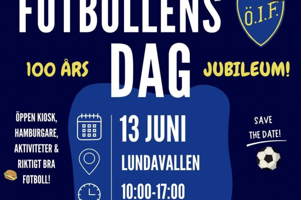 Fotbollens dag för hundraåriga ÖIF - då blir det full fart på Lundavallen